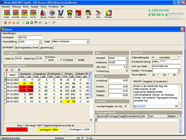 Screenshot Hotel- und    Rahmenprogramme